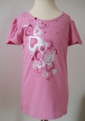 Pinkes Herzen/Zebra T-shirt